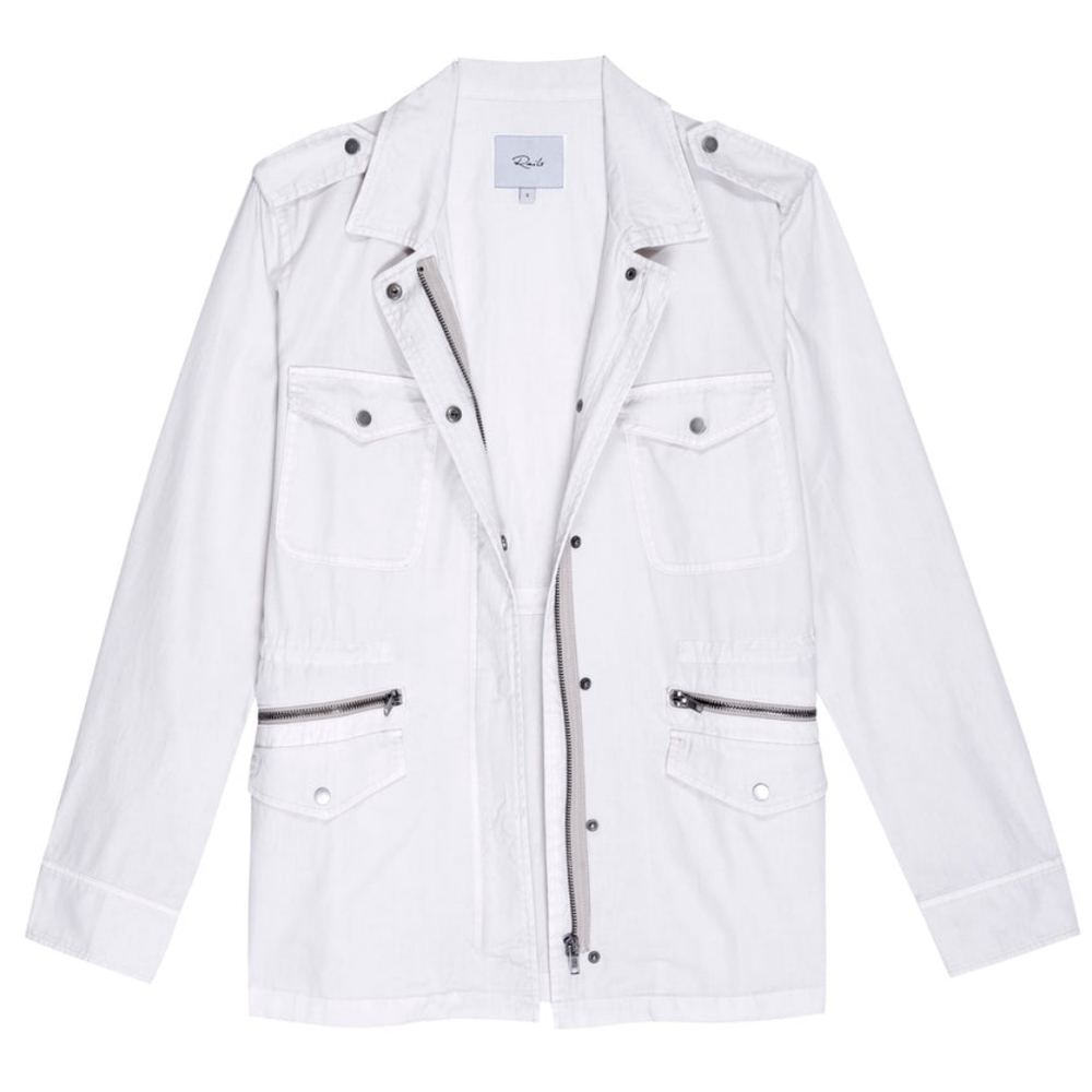 Rails 'Miller' Military Cotton Utility Jacket | Cream | Size M | NWT - Picture 9 of 12